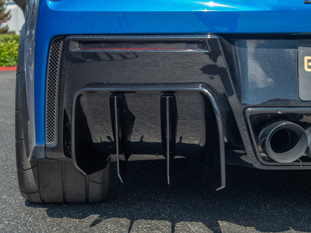 2014-2019 Corvette C7 Performance Track Style *ADD-ON* Rear Bumper Diffuser